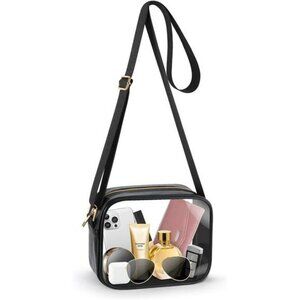 Clear Stadium Bag Crossbody Waterproof PVC Concert Sports Game Purse